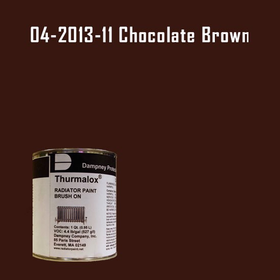 High Temperature Radiator Paint Colors  - Thurmalox® 200 Series Chocolate Brown Radiator Paint - 1 Quart Can