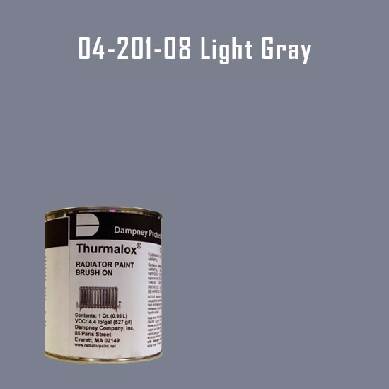 High Temperature Radiator Paint Colors  - Thurmalox® 200 Series Light Gray Radiator Paint - 1 Quart Can