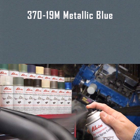 Brake Caliper Paint - Alvin Products Metallic Blue High Heat Automotive Engine Spray Paint - 12 oz. Aerosol Spray Can