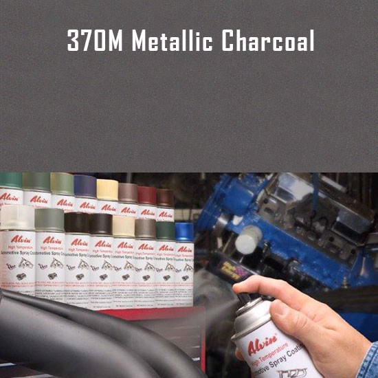 High Temperature Paint - Alvin Products Metallic Charcoal High Heat Automotive Engine Spray Paint - 12 oz. Aerosol Spray Can
