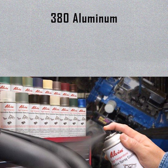 Brake Caliper Paint - Alvin Products Aluminum High Heat Automotive Engine Spray Paint - 12 oz. Aerosol Spray Can