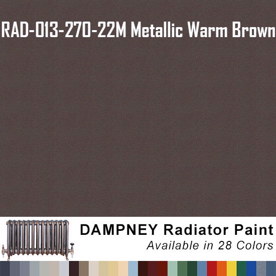 High Temperature Radiator Paint Colors  - Thurmalox® 200 Series Metallic Warm Brown Radiator Paint - 12 Oz Aerosol Can