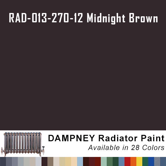 High Temperature Radiator Paint Colors  - Thurmalox® 200 Series Midnight Brown Radiator Paint - 12 Oz Aerosol Can