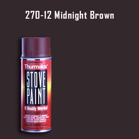 Thurmalox Midnight Brown Stove Paint - 12 oz. Aerosol Spray Can