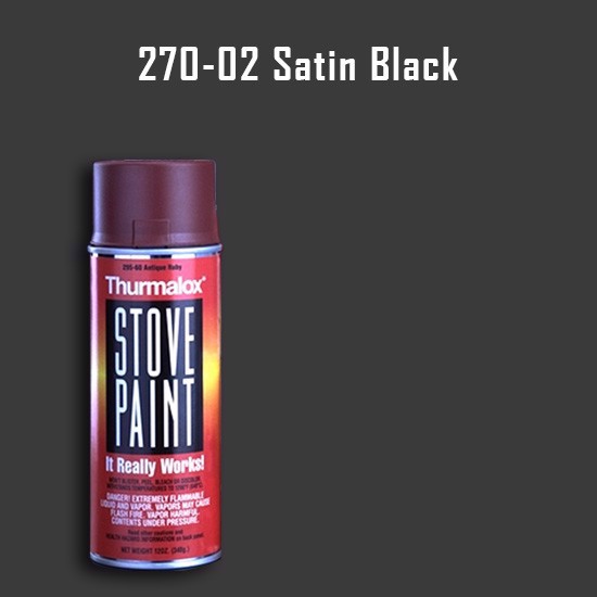 Thurmalox Satin Black Stove Paint - 12 oz. Aerosol Spray Can