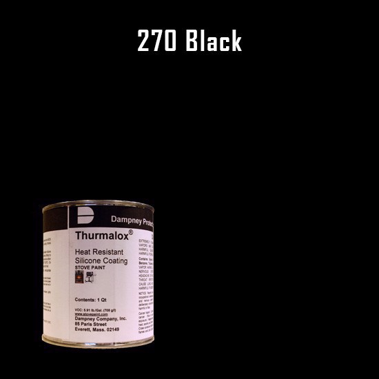 Thurmalox Black High Temperature Stove Paint - 1 Quart Can