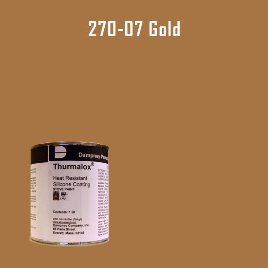 Thurmalox Gold High Temperature Stove Paint - 1 Quart Can
