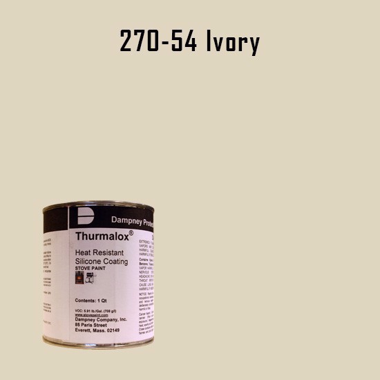 Thurmalox Ivory High Temperature Stove Paint - 1 Quart Can