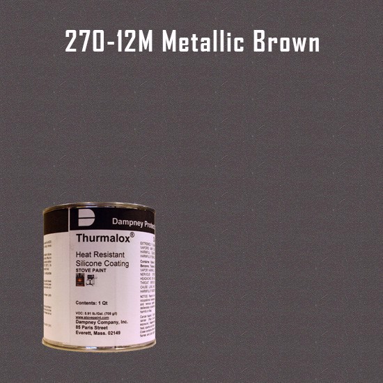 Thurmalox Metallic Brown High Temperature Stove Paint - 1 Quart Can