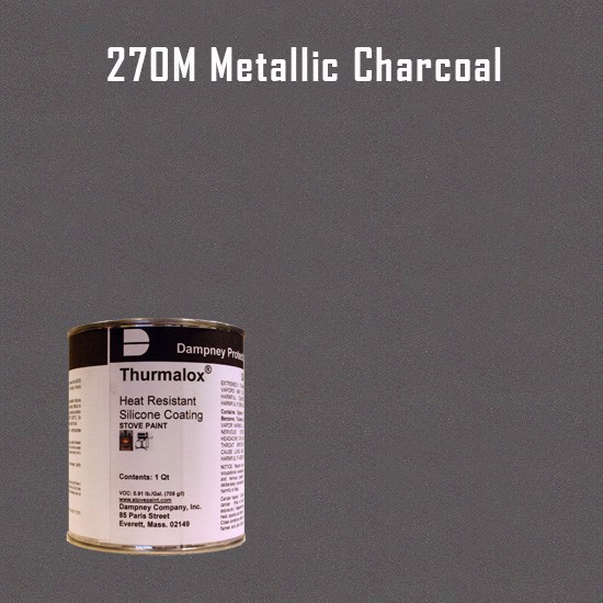 Thurmalox Metallic Charcoal High Temperature Stove Paint - 1 Quart Can