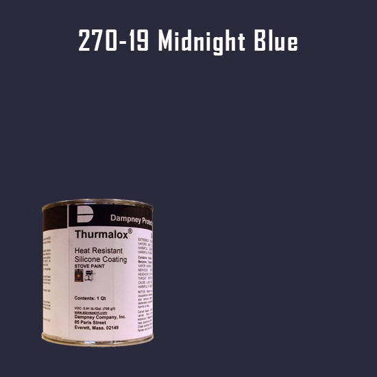 Thurmalox Midnight Blue High Temperature Stove Paint - 1 Quart Can