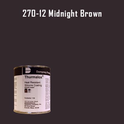 Thurmalox Midnight Brown  High Temperature Stove Paint - 1 Quart Can 