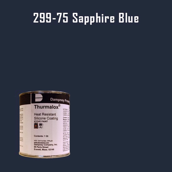 Thurmalox Sapphire Blue High Temperature Stove Paint - 1 Quart Can