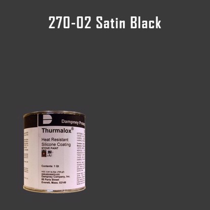 Thurmalox Satin Black High Temperature Stove Paint - 1 Quart Can