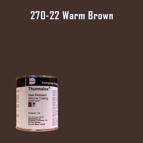 Thurmalox Warm Brown High Temperature Stove Paint - 1 Quart Can