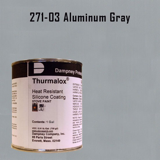 Thurmalox Aluminum Gray High Temperature Stove Paint - 1 Gallon Can