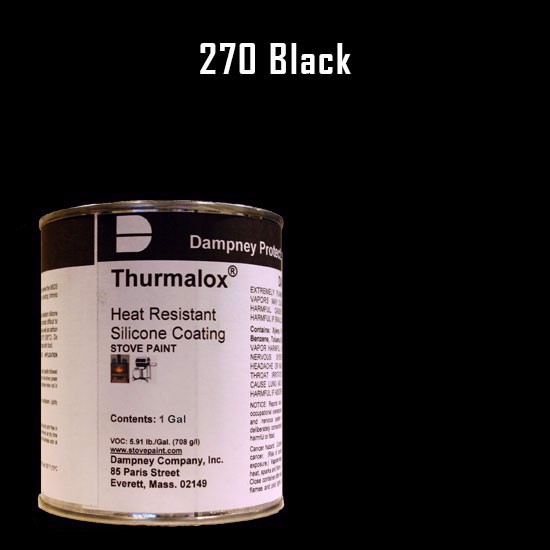 Thurmalox Black High Temperature Stove Paint - 1 Gallon Can