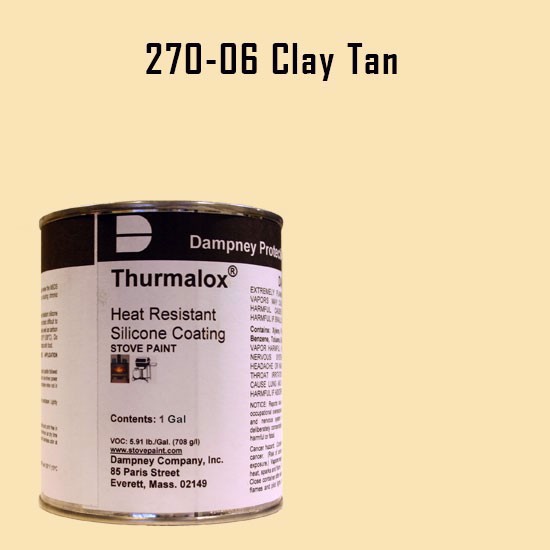 Thurmalox Clay Tan High Temperature Stove Paint - 1 Gallon Can