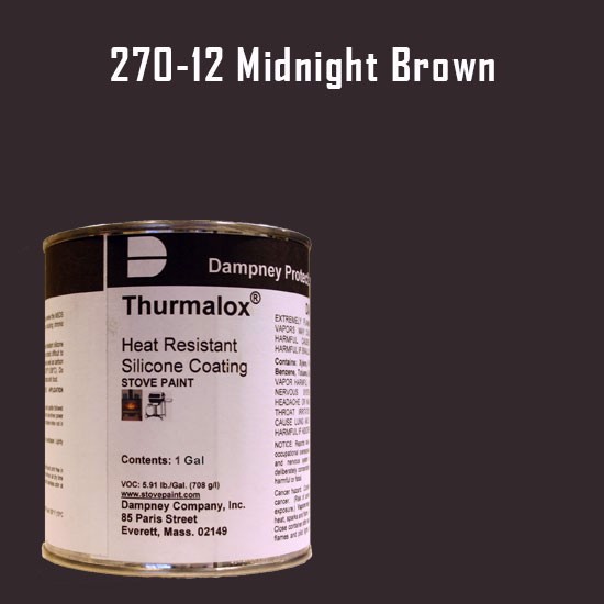 Thurmalox Midnight Brown High Temperature Stove Paint - 1 Gallon Can
