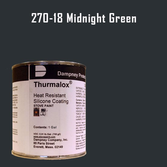 Thurmalox Midnight Green High Temperature Stove Paint - 1 Gallon Can