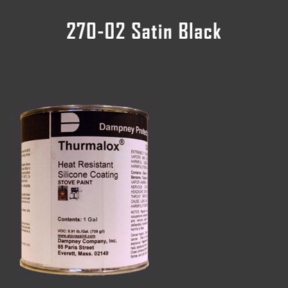 Thurmalox Satin Black High Temperature Stove Paint - 1 Gallon Can