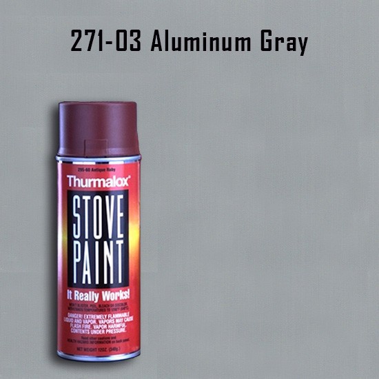 Thurmalox Aluminum Gray Stove Paint - 12 oz. Aerosol Spray Can