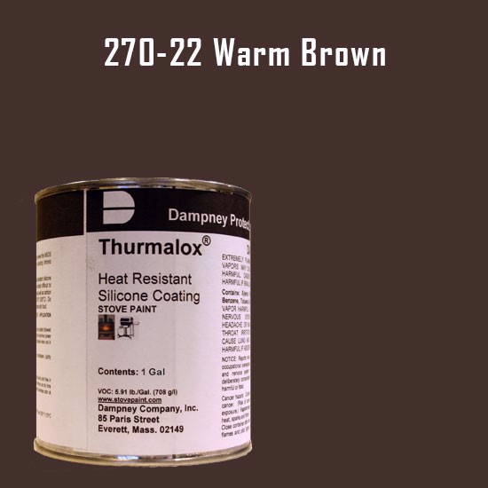 Thurmalox Warm Brown High Temperature Stove Paint - 1 Gallon Can