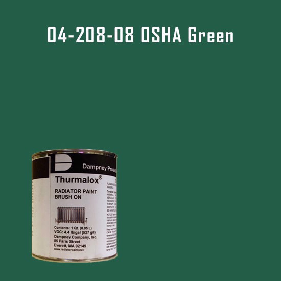 Thurmalox® 200 Series OSHA Green Radiator Paint - 1 Quart Can