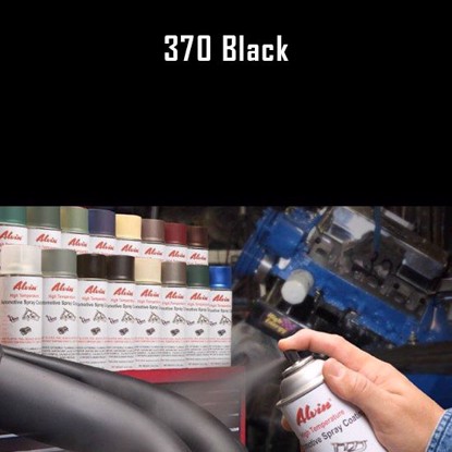 Alvin Products Black High Heat Automotive Engine Spray Paint - 12 oz. Aerosol Spray Can