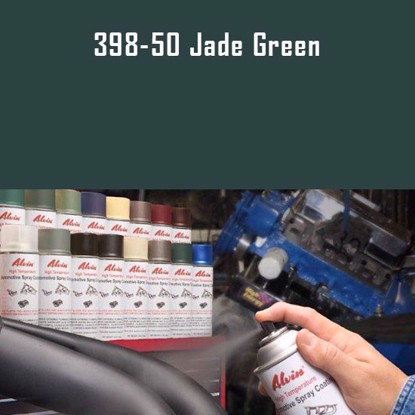 Alvin Products Jade Green High Heat Automotive Engine Spray Paint - 12 oz. Aerosol Spray Can