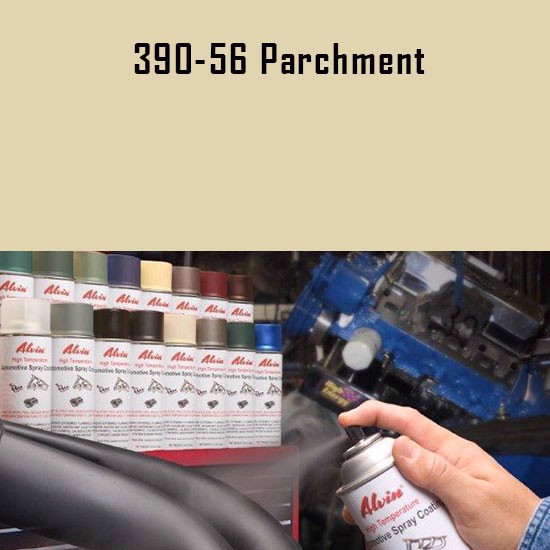 Alvin Products Parchment High Heat Automotive Engine Spray Paint - 12 oz. Aerosol Spray Can
