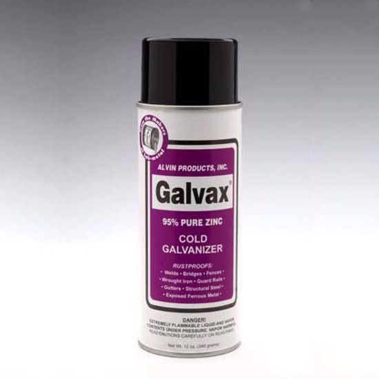 Galvax zinc rich primer paint in 12oz aerosol can