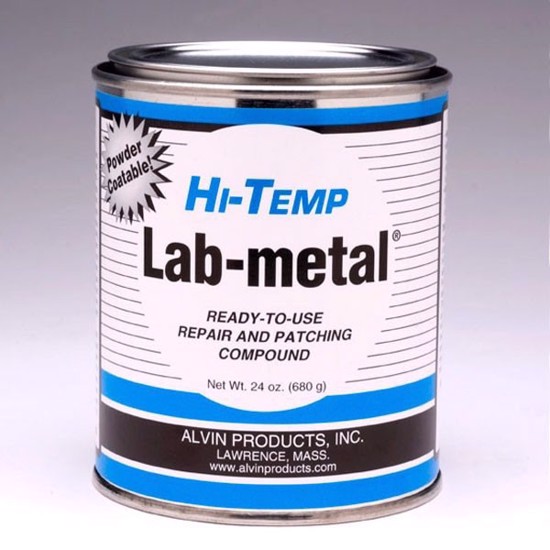 Hi-Temp Lab-metal withstands temperatures as high as 1000ºF. High temperature epoxy, high temperature putty, body filler, high temp epoxy putty