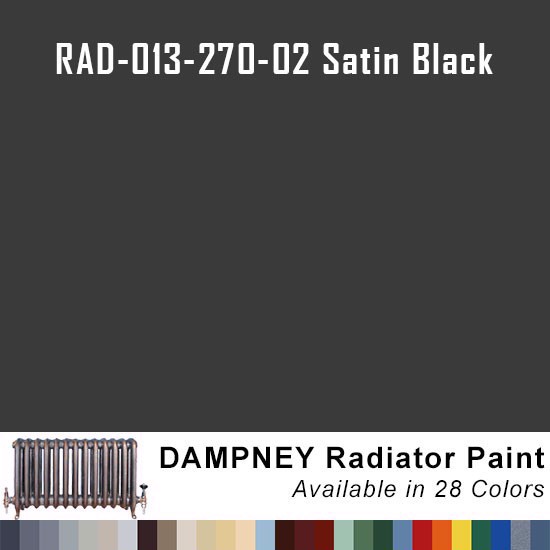 Thurmalox® 200 Series Satin Black Radiator Paint - 12 Oz Aerosol Can